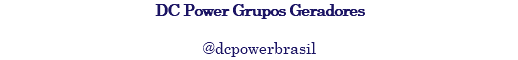 DC Power Grupos Geradores @dcpowerbrasil